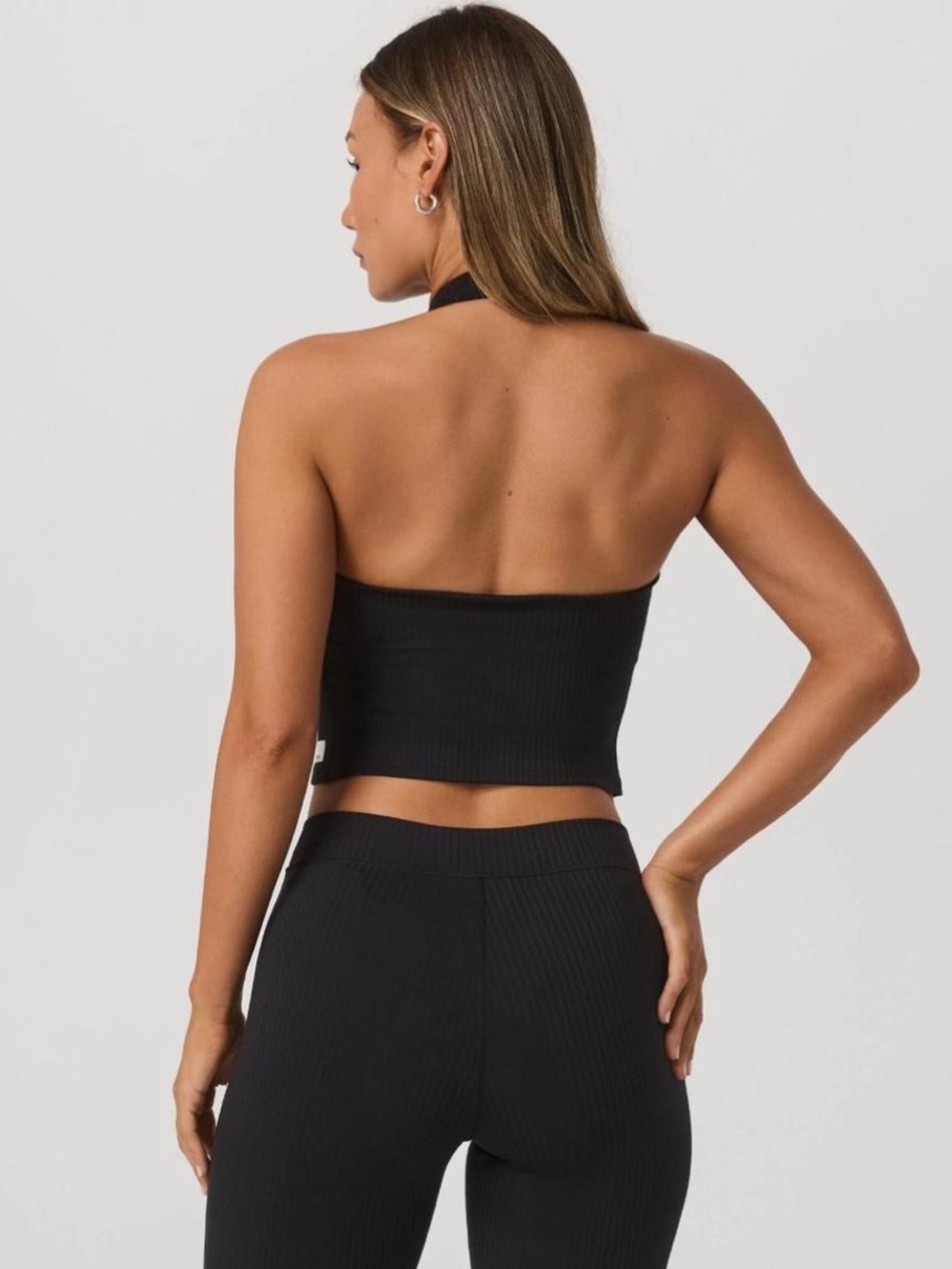 Vuori Inversion Ribbed Novelty Halter Tank - Picture 2 of 7